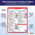 Safety Magnets by ZOCO, Infant and Child CPR & Choking Magnet, Laminated Emergency Numbers Fridge Card