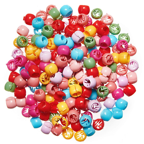 WILLBOND 300 Mini Hair Claw Clips for Girls, Rainbow Tiny Plastic Jaw Clips for Braids and Women
