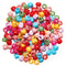 WILLBOND 300 Mini Hair Claw Clips for Girls, Rainbow Tiny Plastic Jaw Clips for Braids and Women