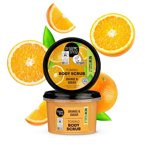 Natural Sicilian Orange and Sugar Body Scrub, 250ml