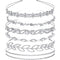 Tatuo 6 Pcs Crystal Headband Crown for Bridesmaids, Faux Pearl Rhinestones Tiara for Wedding Party