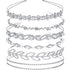 Tatuo 6 Pcs Crystal Headband Crown for Bridesmaids, Faux Pearl Rhinestones Tiara for Wedding Party
