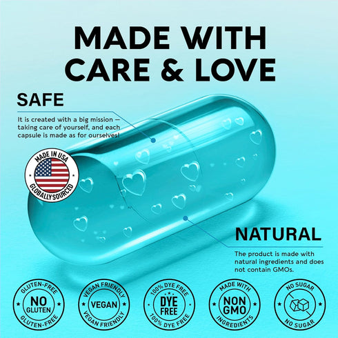 NAC Supplement with Selenium, B6, B12 - Antioxidant Immune Support, 600 mg per Capsule, 1200 mg per Serving, 2 Month