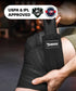 DMoose Fitness Knee Wraps for Weightlifting, Pair of 78” Gym Brace Straps for Joint Stability & Pain Relief