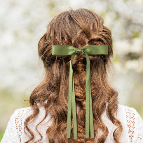 papasgix Hair Bows Clips for Women, Hair Ribbon Bows, Knot Hair Clips, Barrettes with Bow Accessories (10,