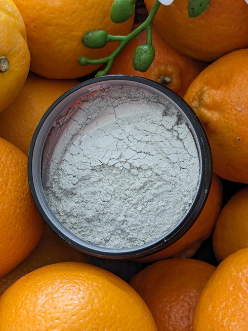 Zero Waste Paper Bag Kid Safe Orange Organic Vegan Fluoride Free Remineralizing Tooth Powder - Ships Plastic Free