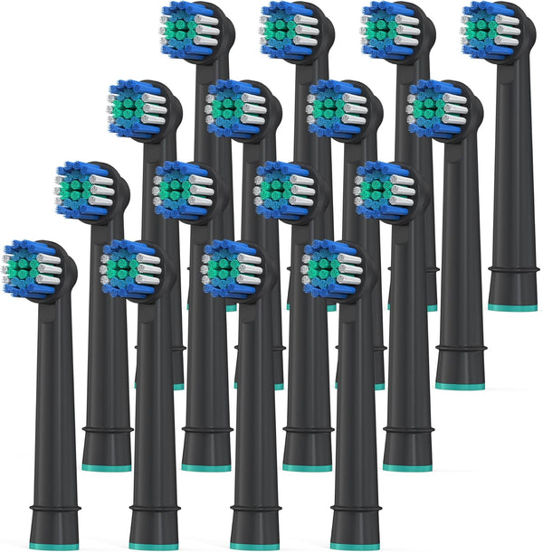 Replacement Toothbrush Heads for Oral B, Pack of 16, Professional Electric Toothbrush Heads for Oral-B 7000/Pro