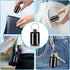 Pill Keychain Holder - Small Waterproof Pill Box Organizer Portable Pill Holder Keychain (Black, 2PCS)