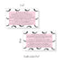 Lash Extension Aftercare Cards, 50 Pack, Eyelash Extension Supplies, Pink Design, Size 3.5 x 2" inches