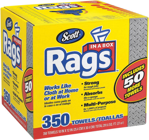 KIMTECH Scott Shop Rags In A Box (350ct.)