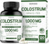 Colostrum Supplement 1000mg - Bovine Colostrum Capsules, Grass Fed, 120 Vegan Capsules, Gluten Free