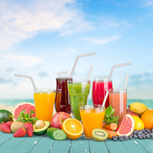 Plant Based Drinking Straws by StrawPanda - Eco Friendly Alternative to Plastic Straws, BPA Free (250 Pack)