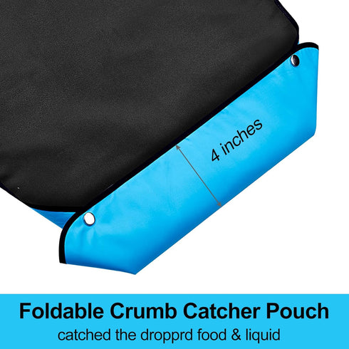TOCKONIMN 7 packs Adult Bibs for Eating Women Washable - Senior Elegant Bib for Elderly with Crumb Catcher Reusable