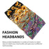 Huachi 4 Packs Boho Headbands for Women: Wide Sunflower Thick Elastic Hairbands for Sport Yoga