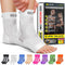 BLITZU Compression Socks for Plantar Fasciitis - Achilles Tendonitis Relief - Ankle Compression Sleeve for Heel Spurs,