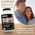 Psyllium Husk Capsule Fiber Supplement, Natural Powder Capsules for Constipation Relief for Adults