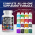 Beet Root Capsules 6000mg Olive Leaf 6000mg Nattokinase 4000 FU Garlic Extract 2000mg L-Arginine 400mg Omega 3 Red Yeast Rice Hibiscus Danshen - Healthy Support Supplement - 90 Ct
