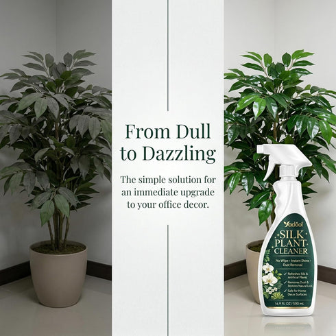 Silk Plant Cleaner Spray No Wipe, Faux Plant Cleaner Cleaner, Removes Dust & Restores Fresh Natural Look, Easy Spray
