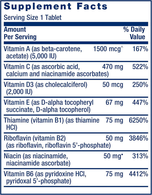 Life Extension One-Per-Day Multivitamin, Packed with Over 25 Vitamins, 60 Tablets, Non-GMO, Gluten-Free