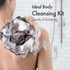 AmazerBath Charcoal Loofah Sponge, Shower Loofah 60g/PCS, Set of 4 - Charcoal Blue, Gray, Pink & Army Green, Bath