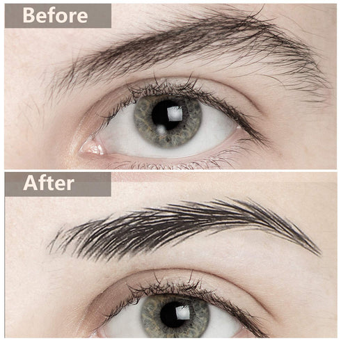 Maitys 12 Sheets 4D Hair Like Waterproof Eyebrow Tattoos, 108 Pairs Temporary Transfer Brows Decal for Women