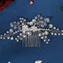 Wedding Hair Comb Pearl Bride Headpieces Rhinestone Bridal Side Hair Accessories Hair Jewelry for Women and Girls (Pearl hair comb)