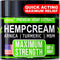 Maximum Strength Hemp Cream for Muscle, Joint, Back, Knee Relief - Natural Hemp Oil Extract Gel Rub