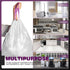 JOYEUX Small Trash Bags, 4 Gallon, 90 Count, Drawstring White Mini Liners for Bathroom, Bedroom, Office