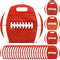 Nuanxinrouju 25pcs Football Snack Bags with Handles Reusable Ziplock Stand-Up Plastic,Party Favors Goodie