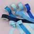 Double Face Blue Satin Ribbon, 1" x 5 Yard Each, 6 Colors for Gift Wrapping, Wedding, Baby Shower, Total 30 Yards