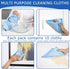10 Pack Premium Microfiber Glass Cleaning Cloth, 16 Inch x 16 Inch, Streak & Lint Free for Windows and Mirrors