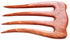 MaryCrafts Handmade Wooden Rosy Hair Comb, 4 Prongs Hair Fork, Hair Accessory
