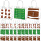 Resholder 30 Pcs Football Clear PVC Gift Bags Bulk 3 Styles Rugby Themed