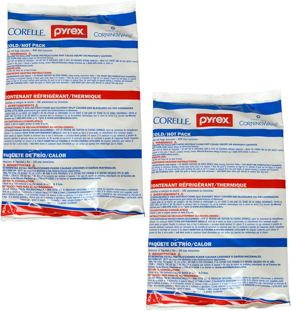 Pyrex Portables Large Hot/Cold 2 Pack for Freezer or Microwave