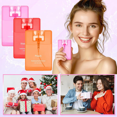 Set 3 0.67 oz Backpack of Power Mist Hydrating Hand Sanitizer Spray Bulk Travel Size Portable Hand Sanitizer Fl.