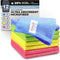 Turkish Microfiber Cleaning Cloth, 4 Colors, Pack of 12, Elevated Liquid Suction for Kitchen and Home