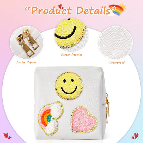 2 Pack Period Bag, PU Leather Sanitary Napkin Storage Bag for Feminine Pads Liners Tampons and Reusable Pads,Functional Sanitary Pads Pouches First Period Kit for Teen Girls Women Ladies Gift