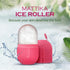 Ice Roller for Face and Eye Glow Naturally and Skincare, Ice Face Roller, Facial Cube, Gua Sha Face Massage, Silicone Ice Mold for Beauty and Skin Care Gift for Men & Women Face Ice Roller (Pink)