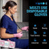 Hand-E Touch Pink Nitrile Disposable Gloves for Esthetician, Nail Tech, Hair Dye, Stylist, and Cleaning