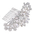 Silver Wedding Hair Comb with Pearls and Crystals - Bridal Headpiece or Party Hair Accessories