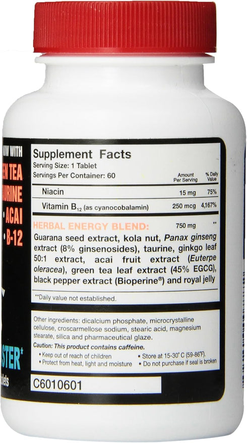 UP Your Gas Herbal Energy Blaster Tablets, 60 Count