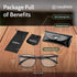 Anti Blue Light Glasses, cloudfield, for Men & Women, Non Prescription for Computer, Ease Digital Eye Strain