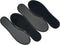 Happystep Cotton Terry Cloth Insoles, Barefoot Shoe Inserts, Moisture-Wicking, Washable, 2 Pairs of Black (Men Size 8)