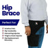 Plus Size Hip Brace Compression Sleeve for Thigh | Sciatica Pain Relief Device | Hip Support for Women & Men | X-LG /