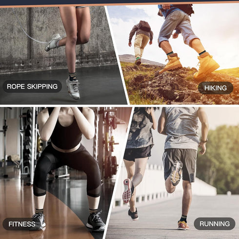 Ankle Brace for Men and Women, Copper Infused Compression Sleeve for Sprained Ankle, Plantar Fasciitis, Foot Pain Relief