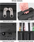 Nail Polish Bag Nail Art Set Organizer, Travel Case with Compartment, Gift for Women (Black)