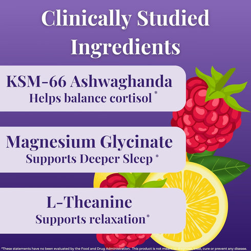 KSM-66, D3 (20 Loom Cortisol Support & Sleep Drink Mix | Ashwagandha Magnesium Glycinate, L-Theanine & Vitamin | Stress