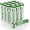 POWJIELI Ni-MH Rechargeable Batteries AA,1000mAh Double A 1.2V High Capacity Precharged Solar Batteries
