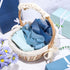 Whaline 90 Sheets Dusty Blue Tissue Paper, Assorted Gradient Blue Mix Gift Wrapping Paper for Wedding, Birthday, Baby