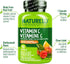 NATURELO Vitamin C Vegan Supplement with Organic Acerola Cherry Extract, 500 mg VIT C per Cap, 90 Capsules